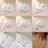Silver Electroplated Four Leaf Clover Flower Double Layer Anklet For Women