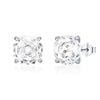 925 Silver Flower Shaped Rose Cut Flash Diamond Earrings For Women With Princess Style And Set With Diamonds Processing