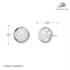 Silver Freshwater Pearl Pendant Clavicle Chain And Earrings For Women Electroplating Princess Style