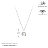Silver Freshwater Pearl Pendant Clavicle Chain And Earrings For Women Electroplating Princess Style