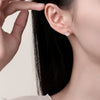 Silver 925 Fritillaria Shaped Women's High End Natural Style Earrings With Electroplating