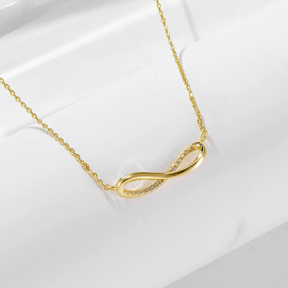 Silver Geometric Diamond Ring Pendant Necklace For Women