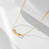 Silver Geometric Diamond Ring Pendant Necklace For Women