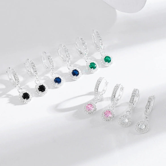 Silver 925 Geometric Light Luxury Style Electroplated Earrings