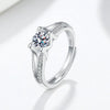 Silver Geometric M Letter Open Ring For Women With Electroplating Treatment
