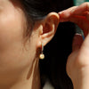 925 Silver Geometric Moissanite Earrings Set With Diamonds For Women Fashion Style