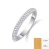 925 Silver Geometric Moissanite Ring Set With Diamonds For Women