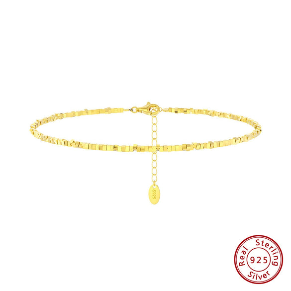 Silver Geometric Square Tube Bracelet For Women