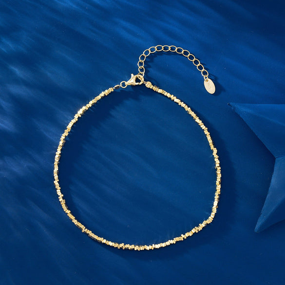 Silver Geometric Square Tube Bracelet For Women