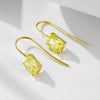 Silver Geometric Square Zircon Earrings For Women