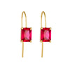 Silver Geometric Square Zircon Earrings For Women