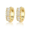 Silver Geometric Zircon Earrings For Women