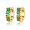 Silver Geometric Zircon Earrings For Women