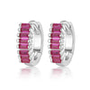 Silver Geometric Zircon Earrings For Women
