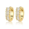 Silver Geometric Zircon Earrings For Women