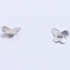 Silver Glossy Bow Beaded Handmade Braided Hand Rope String Bracelet Necklace With Butterfly Pattern And Electroplating Design