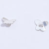 Silver Glossy Bow Beaded Handmade Braided Hand Rope String Bracelet Necklace With Butterfly Pattern And Electroplating Design