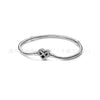 925 Silver Heartshaped Snake Chain Bracelet With Geometric Design In Gold Tone And Rose Gold Tone For Women And Men