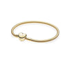 925 Silver Heartshaped Snake Chain Bracelet With Geometric Design In Gold Tone And Rose Gold Tone For Women And Men