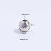 Silver Inlaid Zirconia Multilayered Cylinder Wheel Round Beads Bracelet Necklace Loose Beads