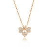 Silver Jewelry Bee Pendant Necklace With Geometric Design And Diamond Treatment For Women