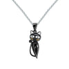 Silver Jewelry Earrings Necklace Bracelet With Geometric Pattern And Bone Chain Style