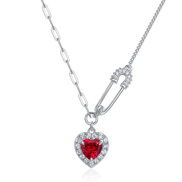 Silver 925 Jewelry Geometric Pattern Elegant Cross Chain Necklace For Women