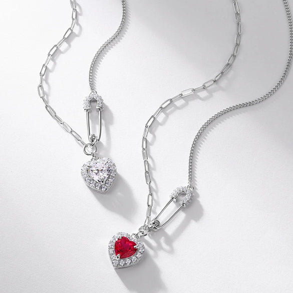 Silver 925 Jewelry Geometric Pattern Elegant Cross Chain Necklace For Women