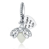 Silver Jewelry Pendant Accessories Beaded Bee Butterfly Dripping Oil Animal Style