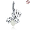 Silver Jewelry Pendant Accessories Beaded Bee Butterfly Dripping Oil Animal Style