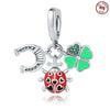 Silver Jewelry Pendant Accessories Beaded Bee Butterfly Dripping Oil Animal Style