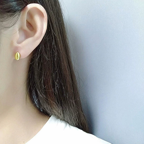 Silver Jewelry S925 Sterling Silver Geometric Oval Earrings For Women