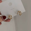 925 Silver Leaves Ear Studs For Women