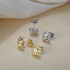 Silver Metal Geometric Irregular Electroplated Casual Light Luxury Avantgarde Fashion Earrings