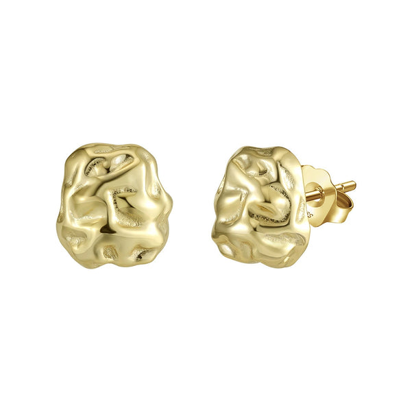 Silver Metal Geometric Irregular Electroplated Casual Light Luxury Avantgarde Fashion Earrings