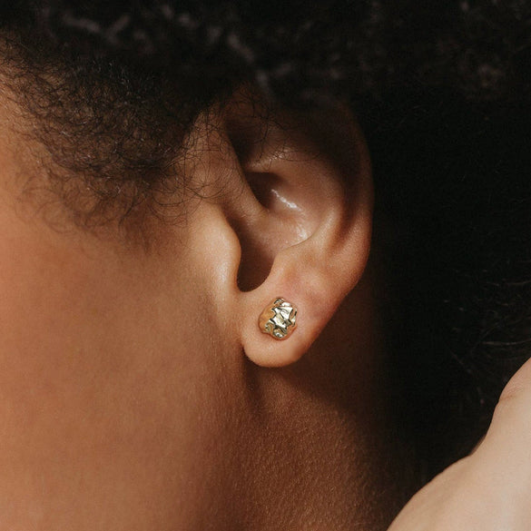 Silver Metal Geometric Irregular Electroplated Casual Light Luxury Avantgarde Fashion Earrings