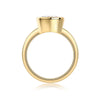 925 Silver Moissanite Inlay Geometric Ring For Women