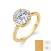 925 Silver Moissanite Inlay Geometric Ring For Women