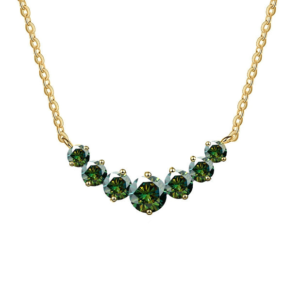 Silver Moissanite Pendant Necklace For Women Set With Gems In Animal Zodiac Style And Round Shape