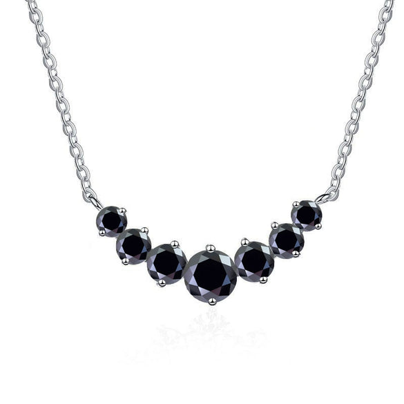 Silver Moissanite Pendant Necklace For Women Set With Gems In Animal Zodiac Style And Round Shape