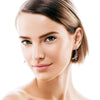 Silver Moissanite Pentagonal Star Tassel Earrings With Electroplating Treatment For Women