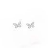 Silver 925 Moissanite Phantom Butterfly Bow Geometric Women's Ear Jewelry