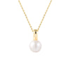 Silver Natural Freshwater Pearl Geometric Pendant Necklace For Women Set With Diamonds Cross Chain