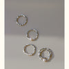 Silver Natural Freshwater Pearl Ring Light Luxury Design For Women