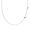 Silver 925 Necklace Geometric Letter Shape Electroplated Women's Clavicle Chain Jewelry