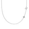 Silver 925 Necklace Geometric Letter Shape Electroplated Women's Clavicle Chain Jewelry