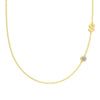 Silver 925 Necklace Geometric Letter Shape Electroplated Women's Clavicle Chain Jewelry