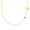 Silver 925 Necklace Geometric Letter Shape Electroplated Women's Clavicle Chain Jewelry