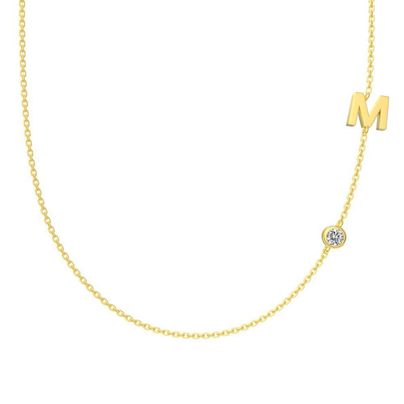 Silver 925 Necklace Geometric Letter Shape Electroplated Women's Clavicle Chain Jewelry
