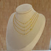 Silver 925 Necklace Geometric Letter Shape Electroplated Women's Clavicle Chain Jewelry